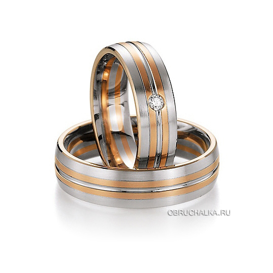 Комбинированные обручальные кольца Collection Ruesch 02-40430-060
