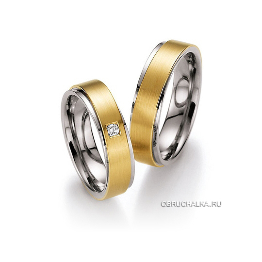 Комбинированные обручальные кольца Collection Ruesch 02-40570-055
