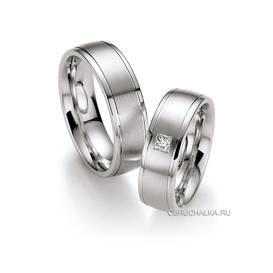 Обручальные кольца из белого золота Collection Ruesch 02-40610-065