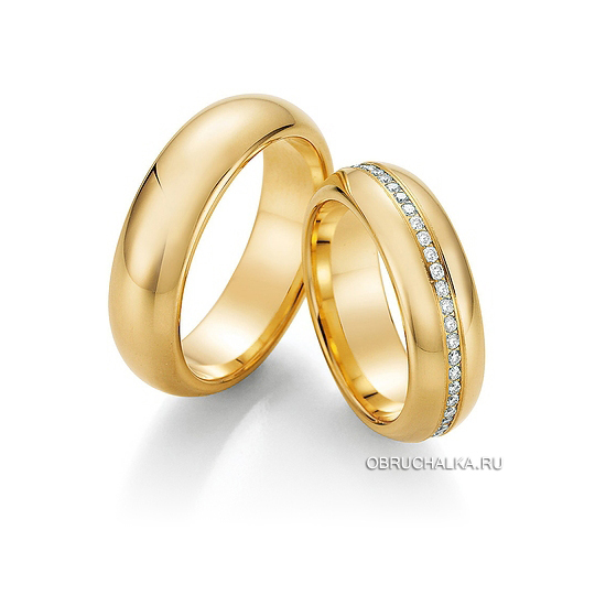 Обручальные кольца с бриллиантами Collection Ruesch 02-50070-065