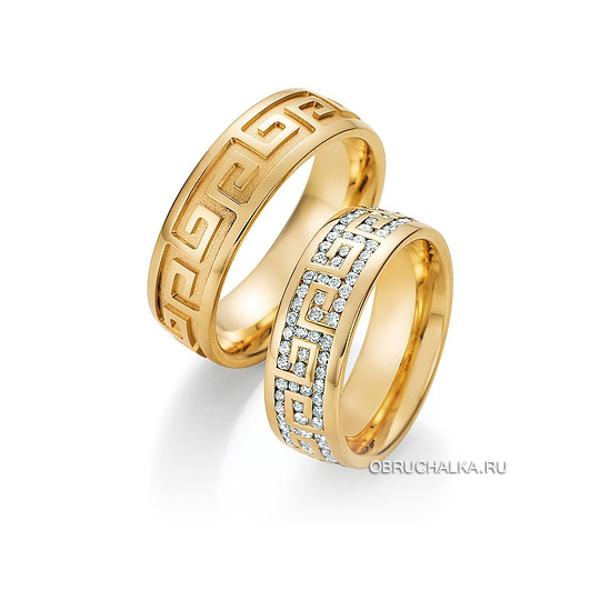 Обручальные кольца из желтого золота Collection Ruesch 02-50090-070