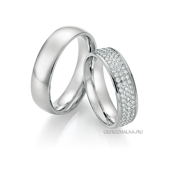 Обручальные кольца с бриллиантами Collection Ruesch 02-50150-060