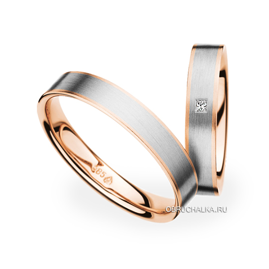 Комбинированные обручальные кольца Christian Bauer 0241271