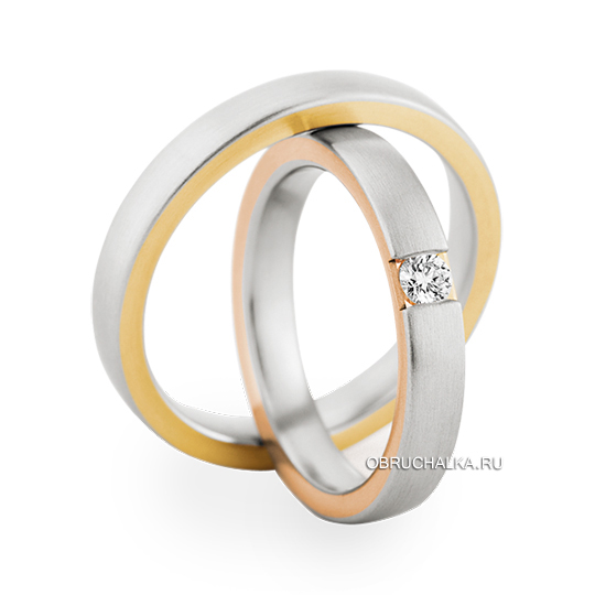 Комбинированные обручальные кольца Christian Bauer 0241280