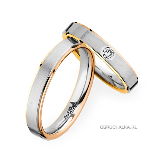 Комбинированные обручальные кольца Christian Bauer 0241282