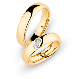 Обручальные кольца из желтого золота Christian Bauer