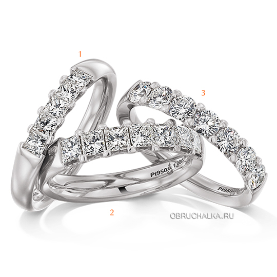 Обручальные кольца с бриллиантами Christian Bauer 0244645-0244646-0244644
