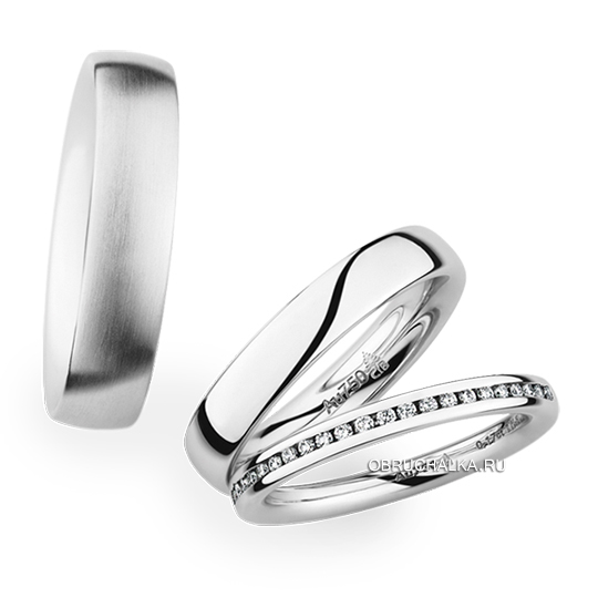 Обручальные кольца с бриллиантами Christian Bauer 0246660