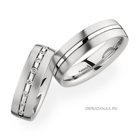 Обручальные кольца из белого золота Christian Bauer 0246829