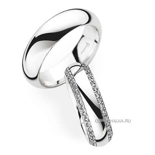 Обручальные кольца с бриллиантами Christian Bauer 0246851