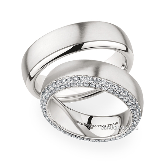 Обручальные кольца с бриллиантами Christian Bauer 0246909