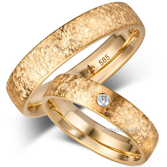 Обручальные кольца из желтого золота Giloy 1-00039