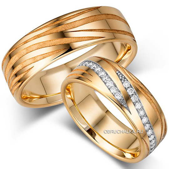 Обручальные кольца из желтого золота Giloy 1-00043