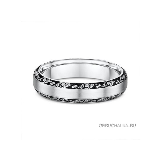 Обручальные кольца из белого золота Dora 129A02-G