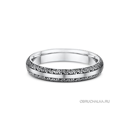 Обручальные кольца из белого золота Dora 132A02-G