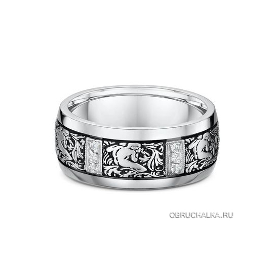 Обручальные кольца из белого золота Dora 138A03-G