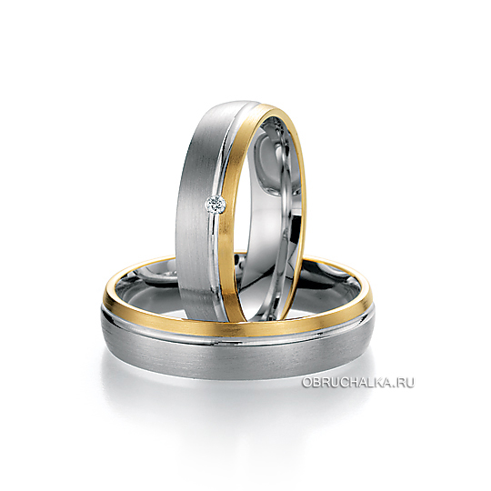 Комбинированные обручальные кольца Fischer 15-30133-050