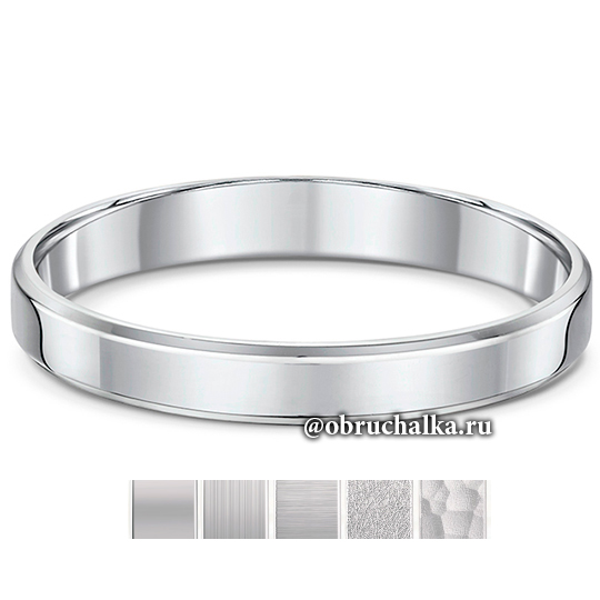 Обручальные кольца из платины 238A05G 3.0x1.3mm