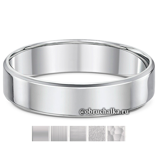 Обручальные кольца из платины 238A07G 5.0x1.3mm