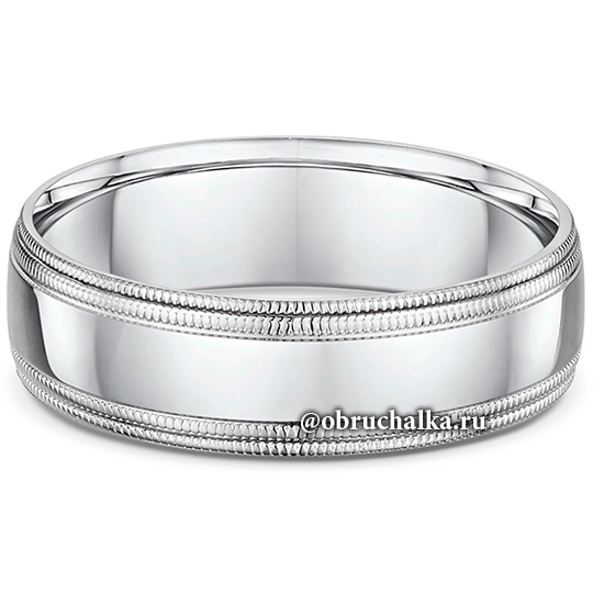Обручальные кольца из платины 294A13G 6.0x1.4mm
