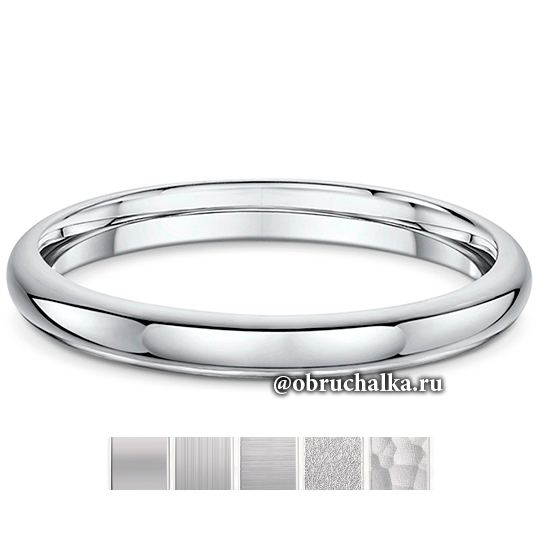 Обручальные кольца из платины 295A29G 3.0x2.4mm