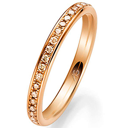 Обручальное кольцо дорожка с бриллиантами August Gerstner