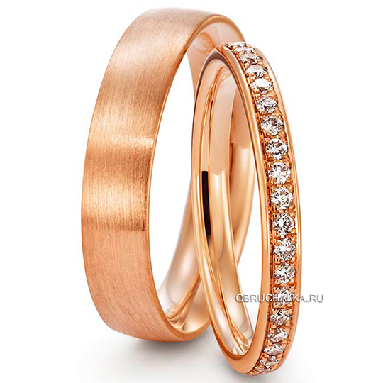 Обручальное кольцо дорожка с бриллиантами August Gerstner 29730-25