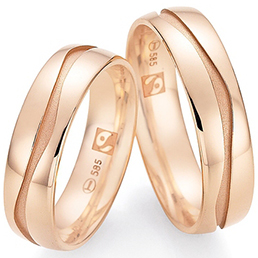 Обручальные кольца из абрикосового золота Collection Ruesch