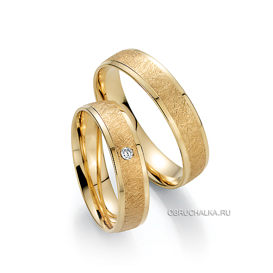 Обручальные кольца из абрикосового золота Fischer 38-05495-050