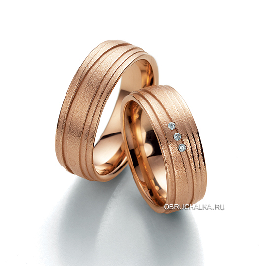 Обручальные кольца из красного золота Fischer 38-05560-070