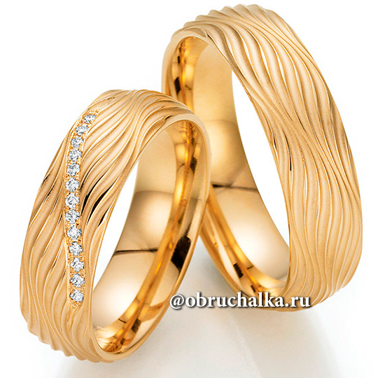 Обручальные кольца из желтого золота Fischer 38-07643-060