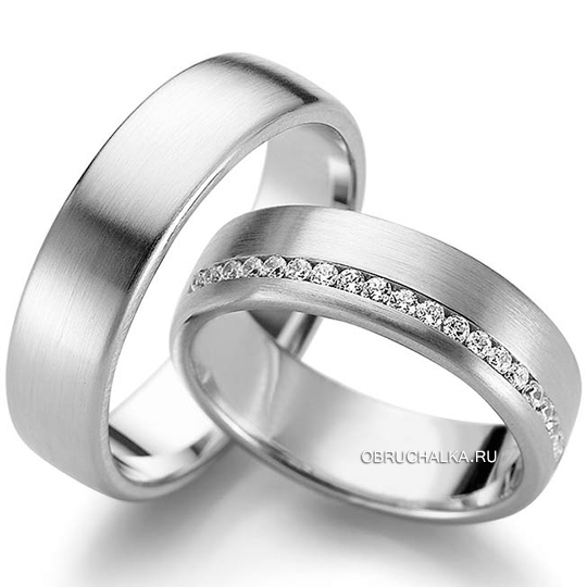 Обручальное кольцо дорожка с бриллиантами August Gerstner 4-27209-6