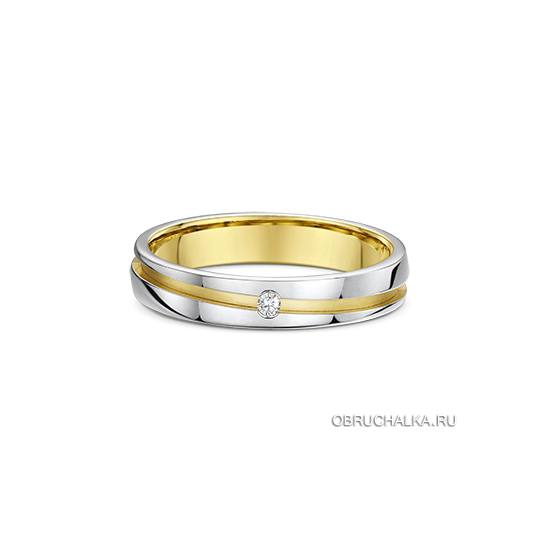 Комбинированные обручальные кольца Dora 405B01-G