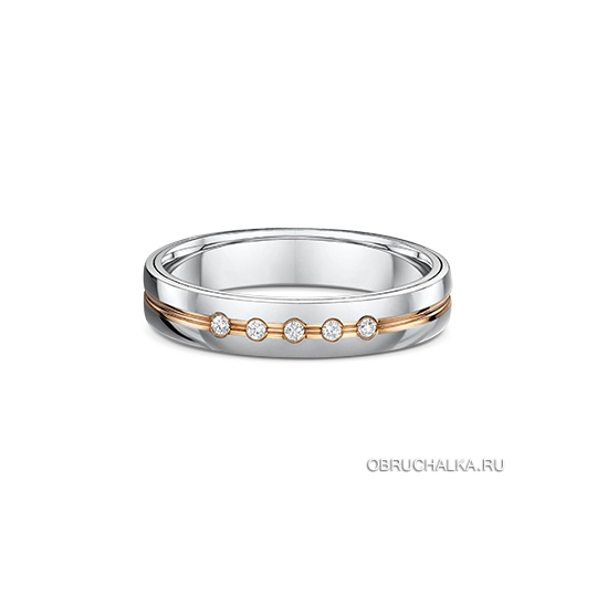 Комбинированные обручальные кольца Dora 440B01-G