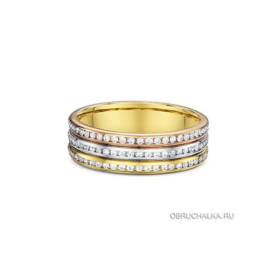 Многоцветные обручальные кольца Dora 464B01-G