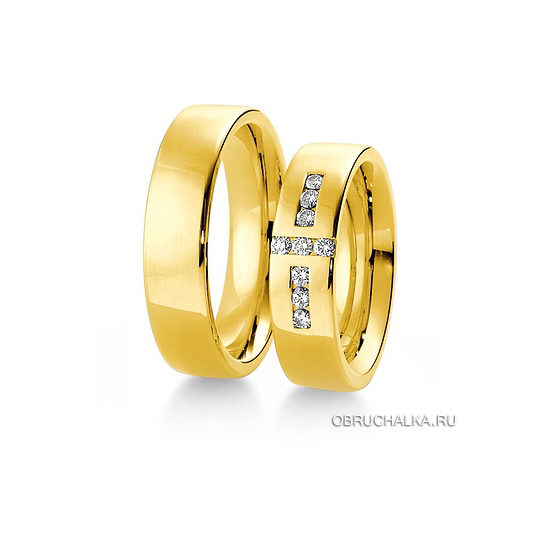 Обручальные кольца из желтого золота Breuning 48-03130