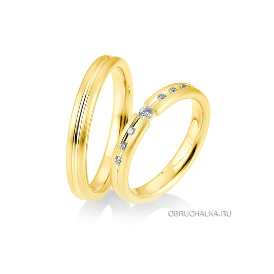 Обручальные кольца из желтого золота Breuning 48-05877