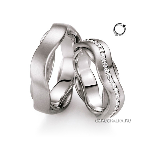 Обручальные кольца с бриллиантами Collection Ruesch 51-10010-060