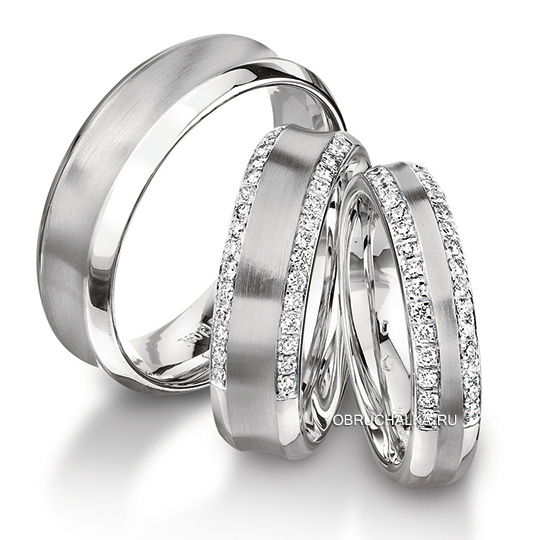 Обручальные кольца с бриллиантами Furrer Jacot 61-52550