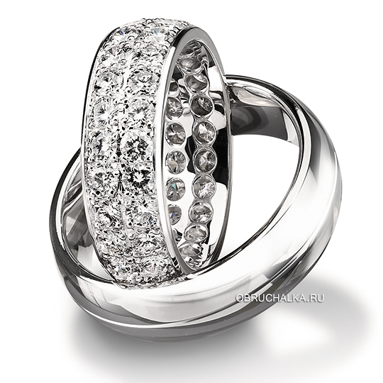 Обручальные кольца с бриллиантами Furrer Jacot 62-51070
