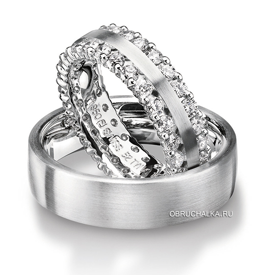 Обручальные кольца с бриллиантами Furrer Jacot 62-51600