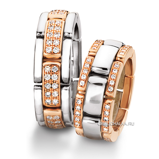 Обручальные кольца с бриллиантами Furrer Jacot 62-51760