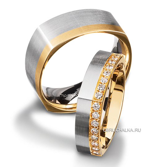 Обручальные кольца с бриллиантами Furrer Jacot 62-52210