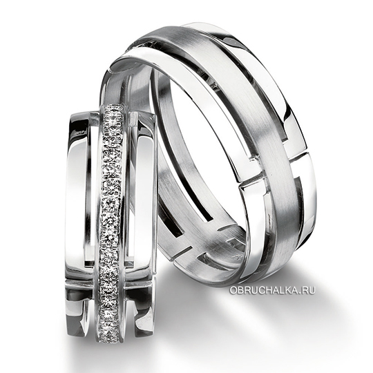 Обручальные кольца с бриллиантами Furrer Jacot 62-52520