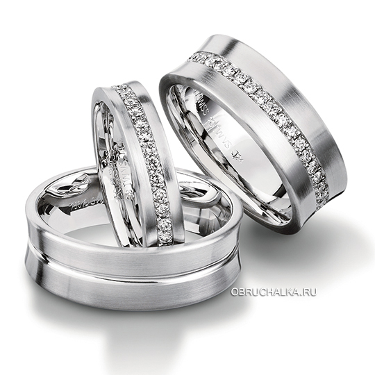 Обручальные кольца с бриллиантами Furrer Jacot 62-52570