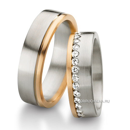 Обручальные кольца с бриллиантами Furrer Jacot 62-52590