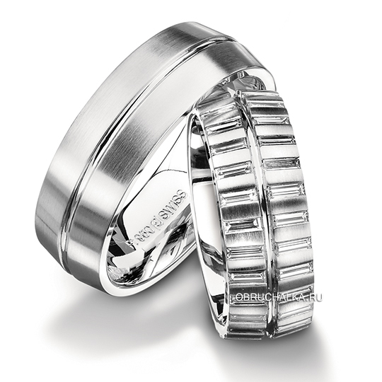 Обручальные кольца с бриллиантами Furrer Jacot 62-52980