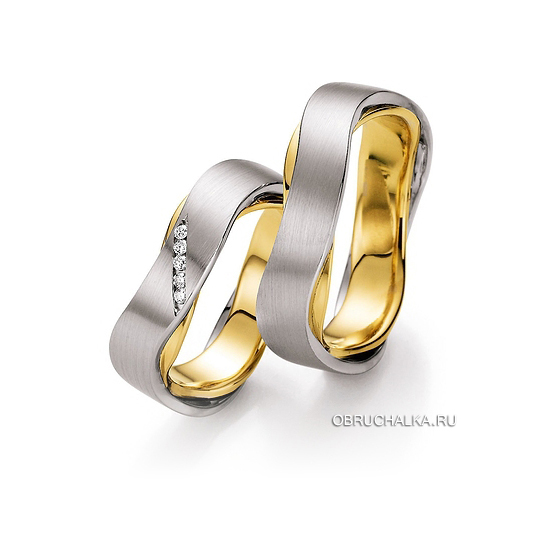 Комбинированные обручальные кольца Collection Ruesch 66-10530-060