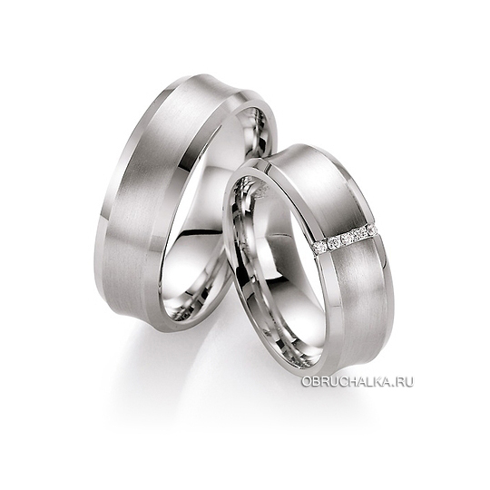 Обручальные кольца из белого золота Collection Ruesch 66-20550-070