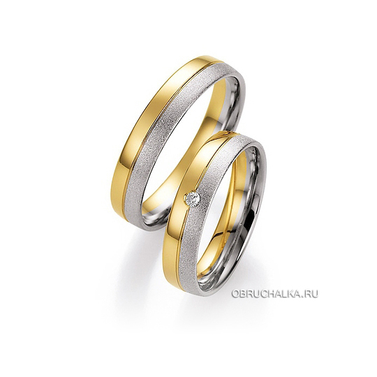 Комбинированные обручальные кольца Collection Ruesch 66-20650-045